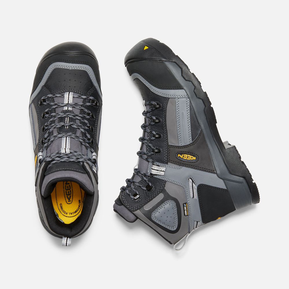 Cizme Keen Romania Barbati Gri Inchis Davenport 6\" Insulated Waterproof (Composite Toe) 1429-IPNUV